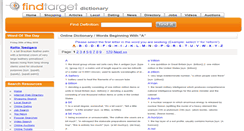 Desktop Screenshot of dictionary.findtarget.com