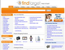 Tablet Screenshot of findtarget.com