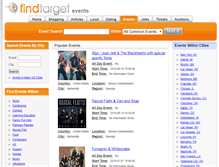 Tablet Screenshot of events.findtarget.com